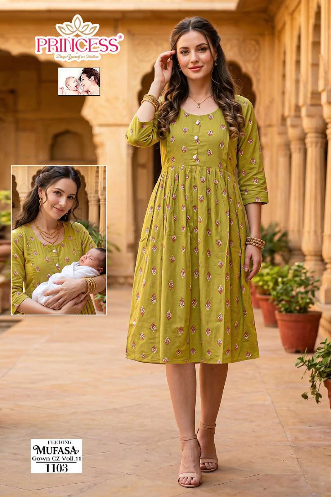 Mufasa Vol 11 Princess Creation Roman Feeding Kurtis Wholesale Rate