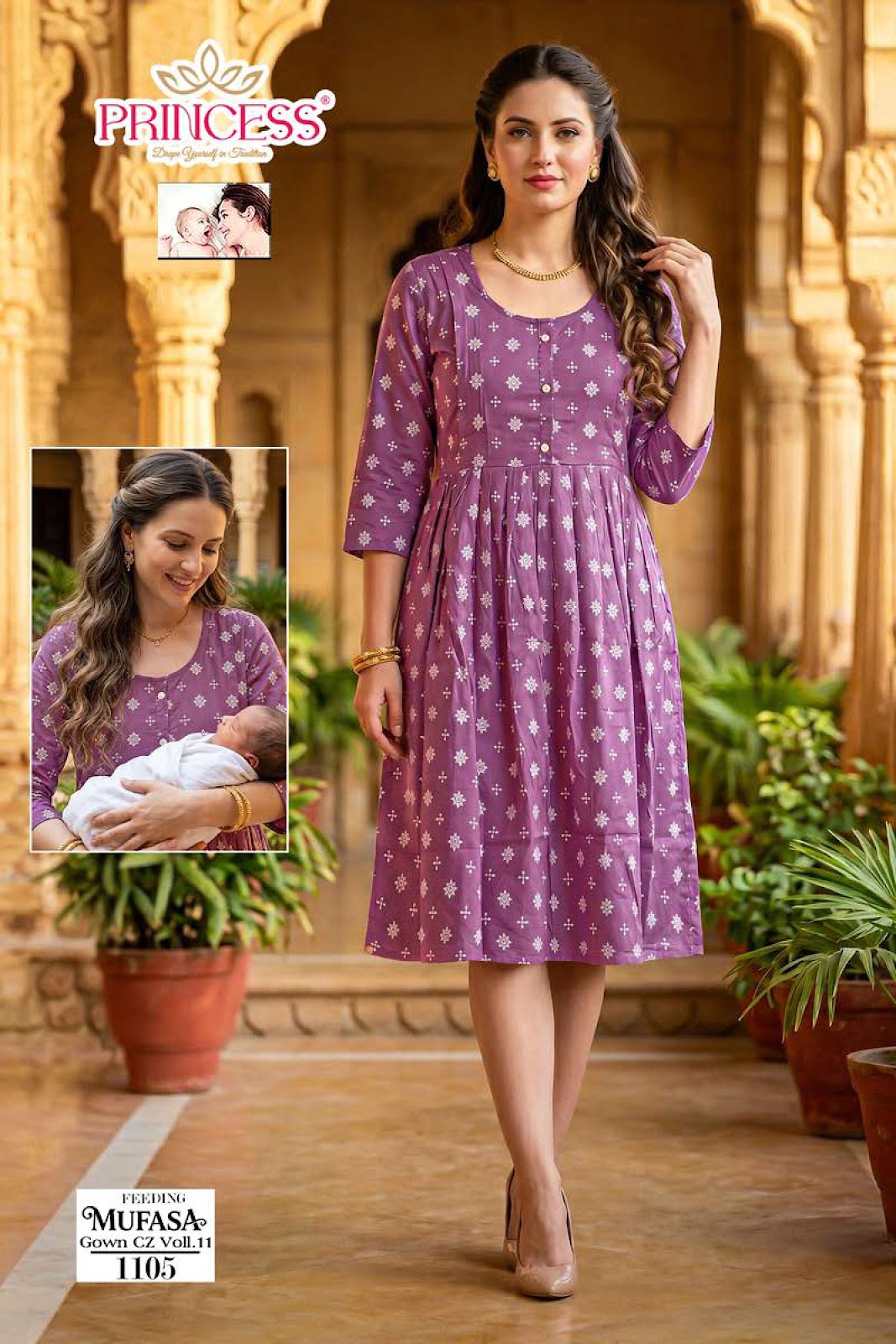Mufasa Vol 11 Princess Creation Roman Feeding Kurtis Wholesale Rate