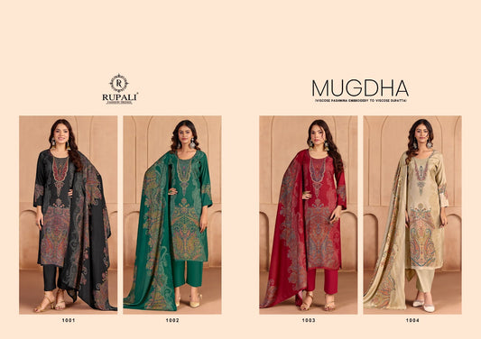 Mugdha Rupali Viscose Pashmina Suits Wholesale Rate