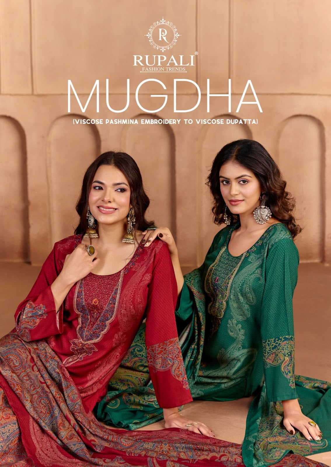 Mugdha Rupali Viscose Pashmina Suits Wholesale Rate