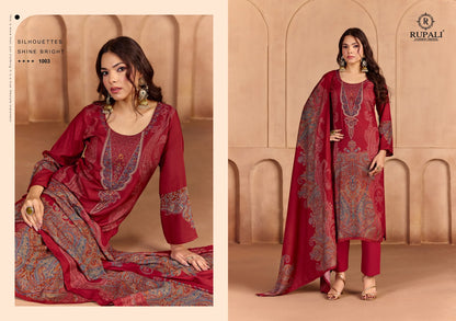 Mugdha Rupali Viscose Pashmina Suits Wholesale Rate