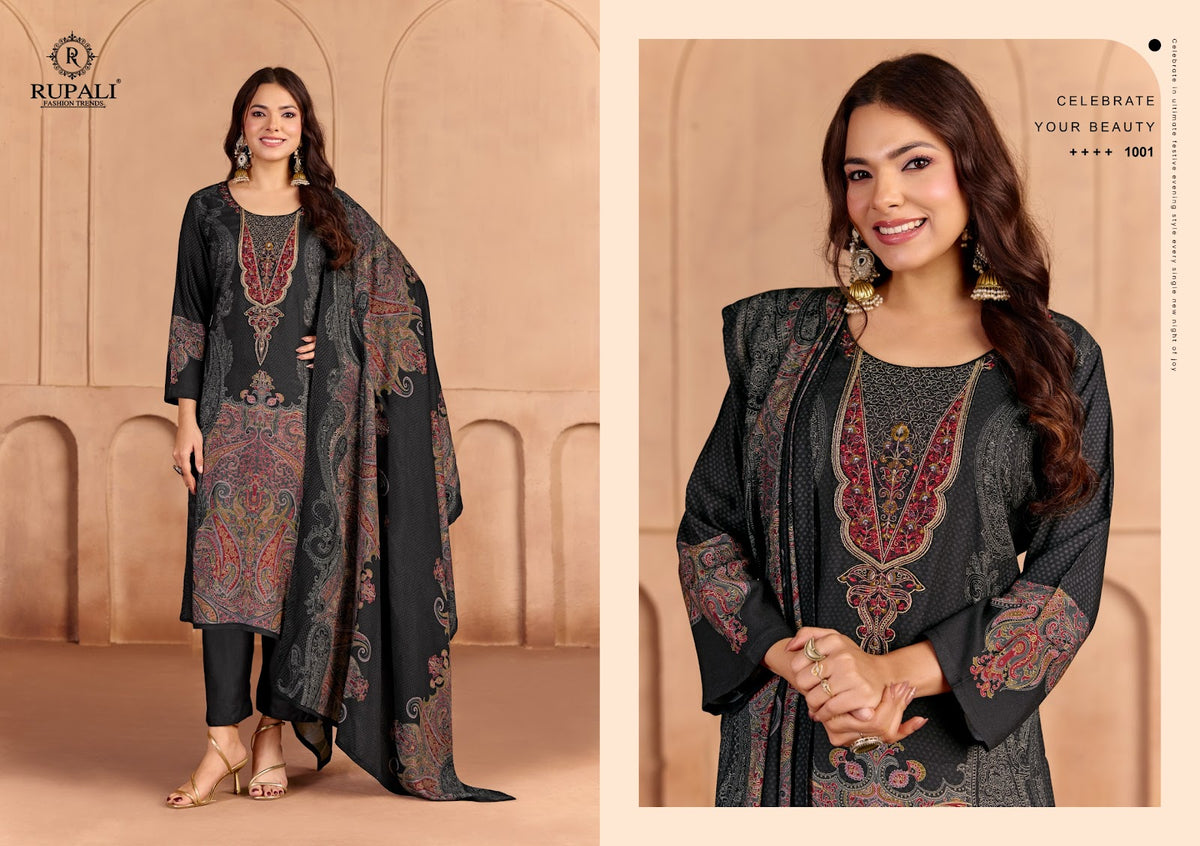 Mugdha Rupali Viscose Pashmina Suits Wholesale Rate