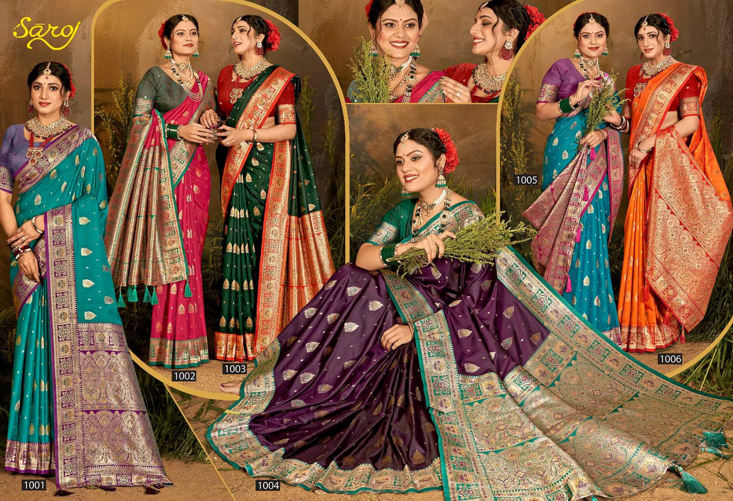 Mughal Silk Vol 1 Saroj Silk Sarees Wholesaler Ahmedabad