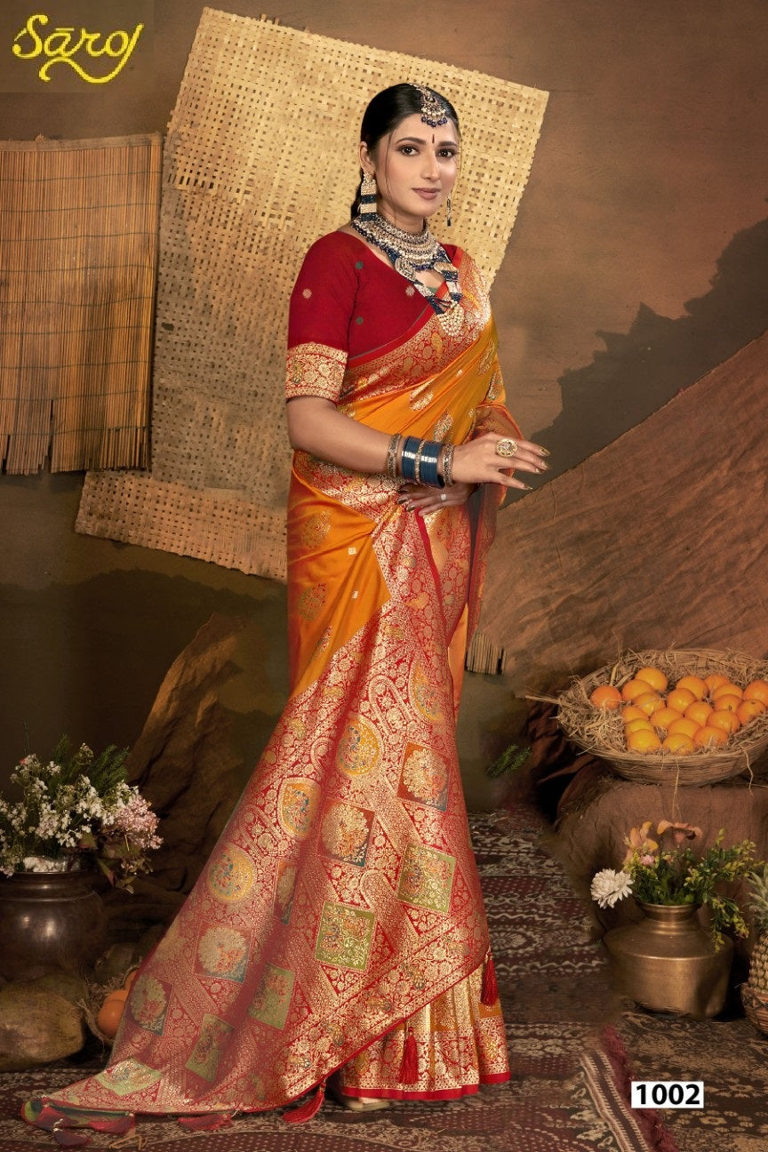 Mughal Silk Vol 2 Saroj Silk Sarees Wholesale Price