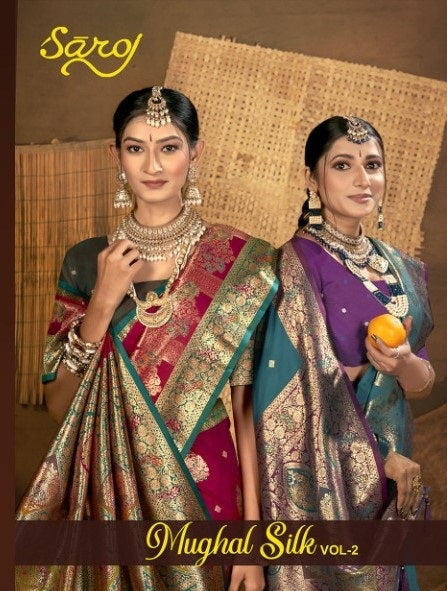 Mughal Silk Vol 2 Saroj Silk Sarees Wholesale Price