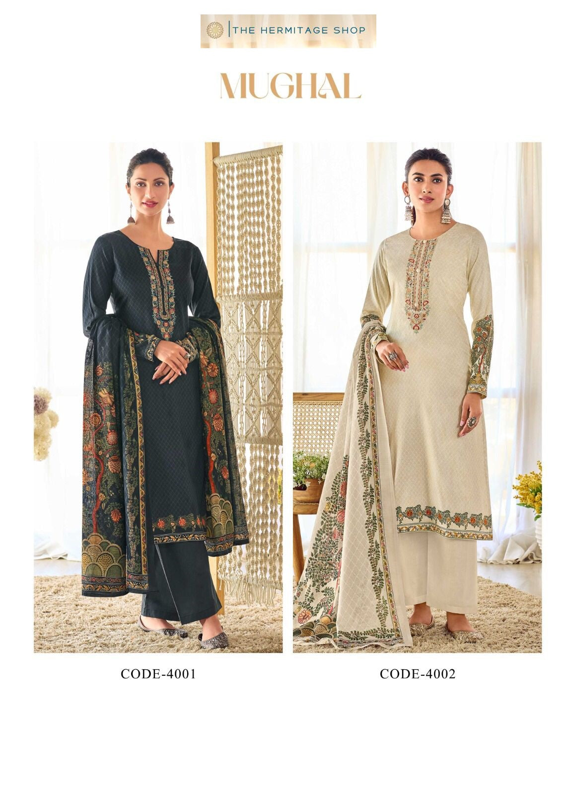 Mughal The Hermitage Shop Jam Satin Pant Style Suits Supplier India
