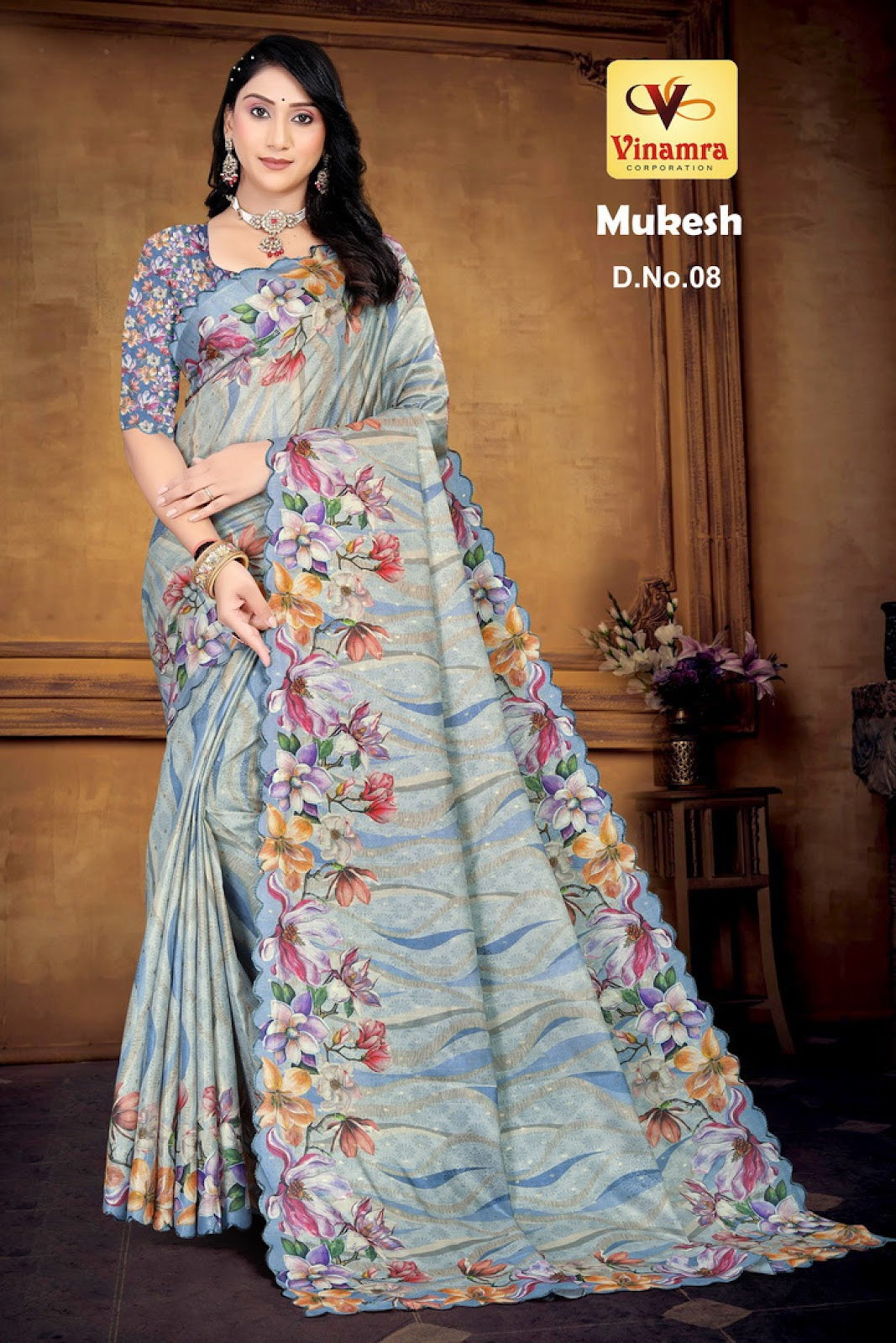 Mukesh Vinamra Cotton Silk Sarees Manufacturer Gujarat