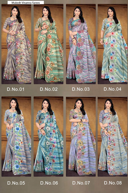 Mukesh Vinamra Cotton Silk Sarees Manufacturer Gujarat