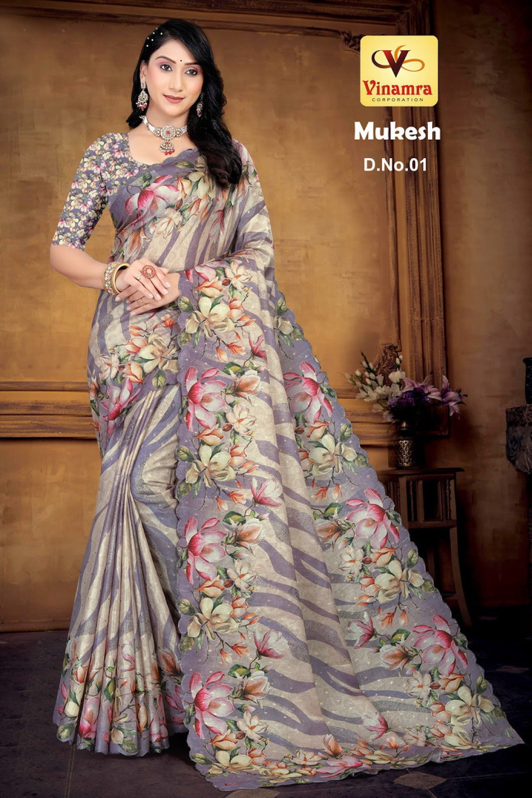 Mukesh Vinamra Cotton Silk Sarees Manufacturer Gujarat