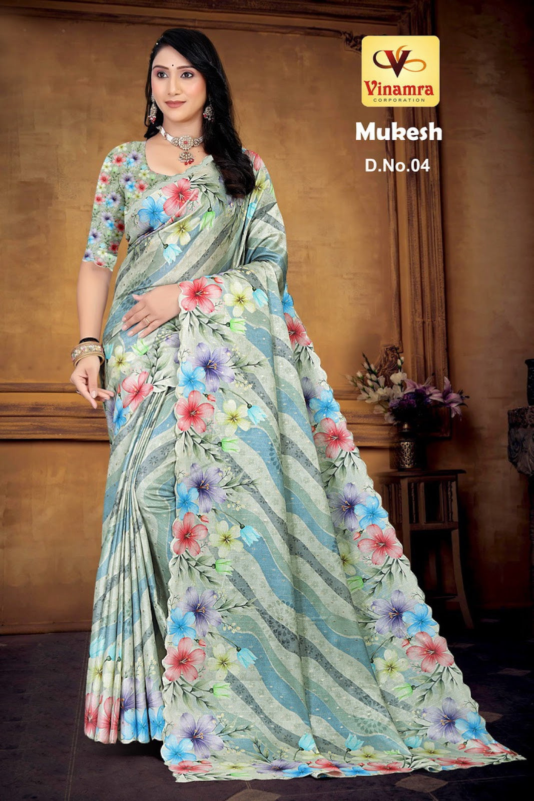 Mukesh Vinamra Cotton Silk Sarees Manufacturer Gujarat