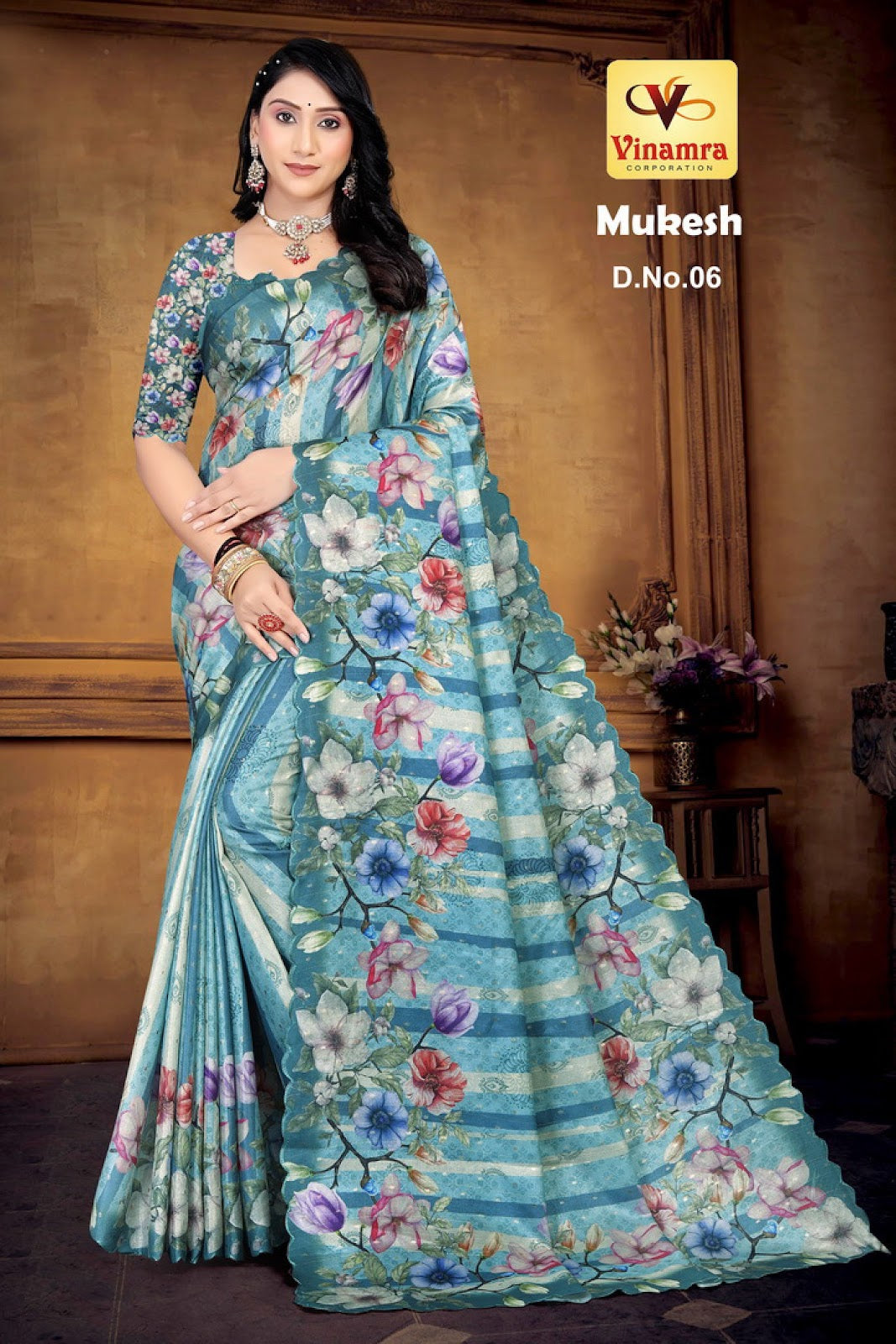 Mukesh Vinamra Cotton Silk Sarees Manufacturer Gujarat