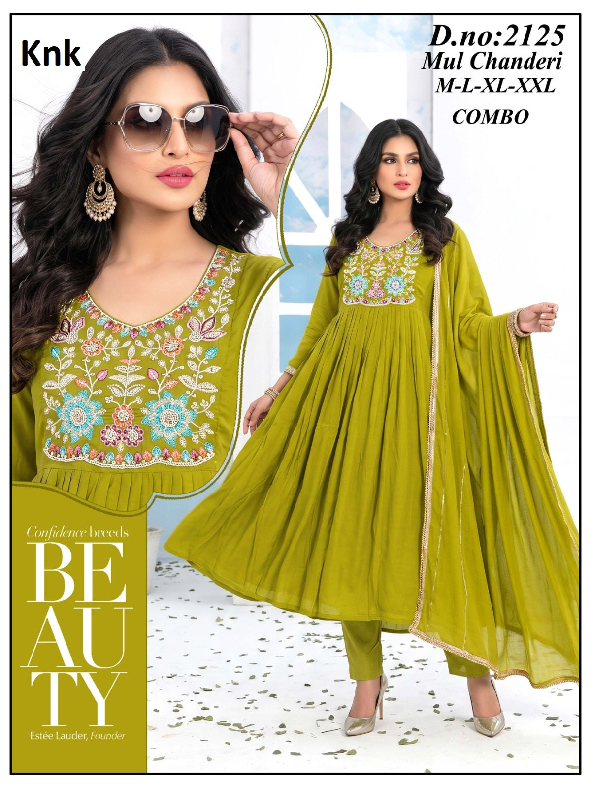 Mul Chanderi 2310 Knk Readymade Anarkali Suits Exporter India