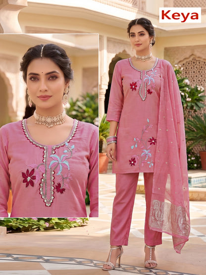 Mul Chanderi 2409 Keya Readymade Suits Exporter Gujarat