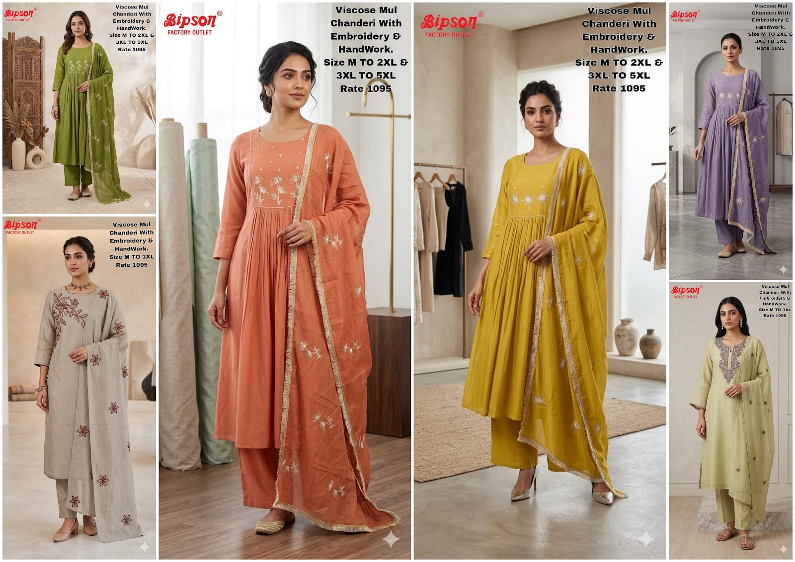 Mul Chanderi 2706 Bipson Prints Readymade Pant Style Suits Wholesale Price