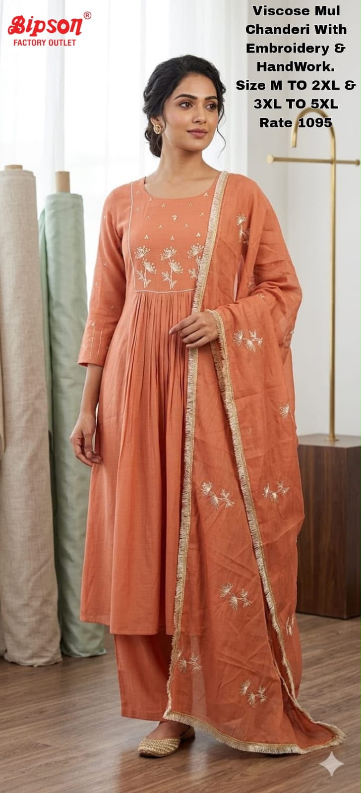 Mul Chanderi 2706 Bipson Prints Readymade Pant Style Suits Wholesale Price