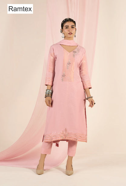 Mul Linen Heritage Ramtex Pant Style Suits Supplier Ahmedabad