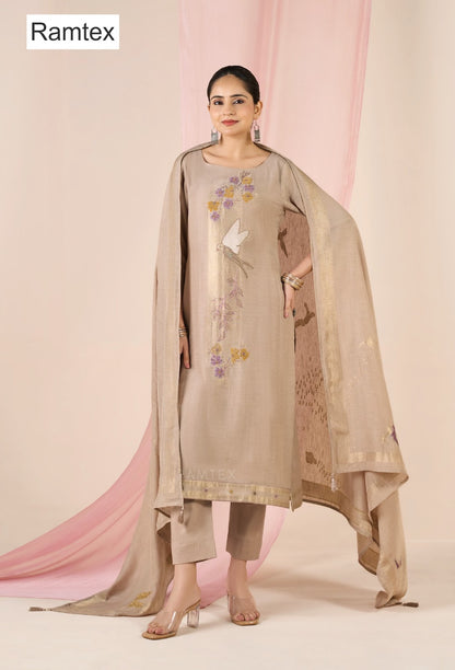 Mul Linen Heritage Ramtex Pant Style Suits Supplier Ahmedabad