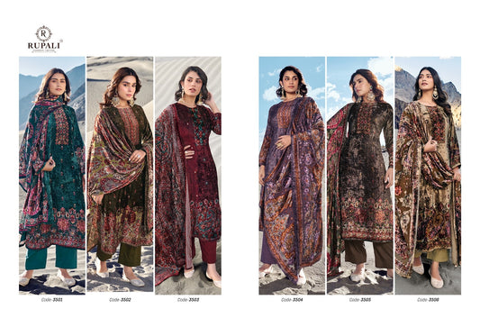 Mulaqaat Rupali Viscose Velvet Suits Wholesale Rate