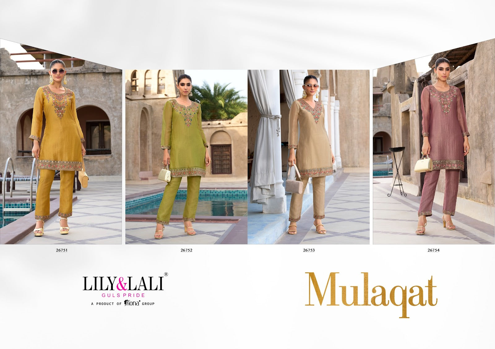 Mulaqat Lily Lali Simmer Co Ord Set Manufacturer