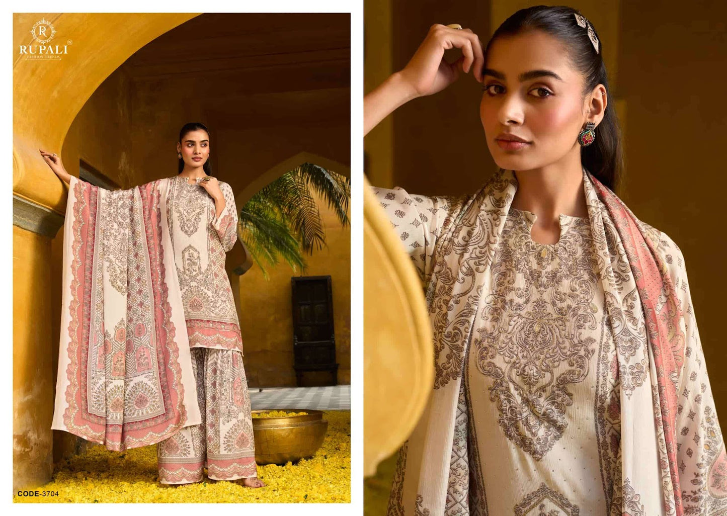 Mulaqat Rupali Viscose Muslin Pant Style Suits Manufacturer Gujarat