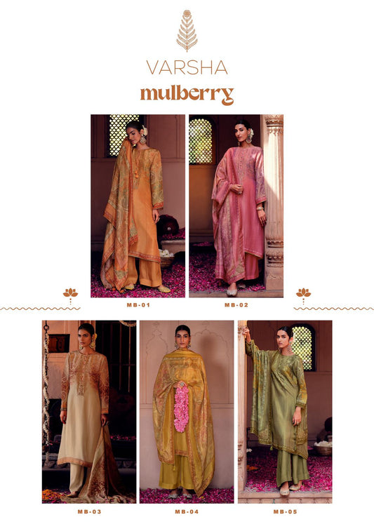 Mulberry Varsha Fashions Modal Plazzo Style Suits Supplier Ahmedabad