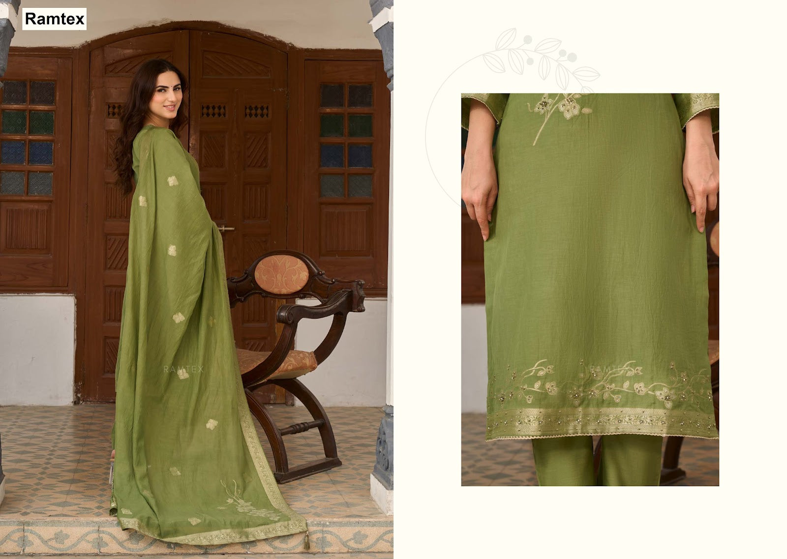 Mulmul Ramtex Mul Cotton Pant Style Suits Wholesale Rate