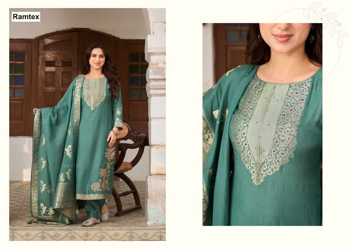 Mulmul Ramtex Mul Cotton Pant Style Suits Wholesale Rate