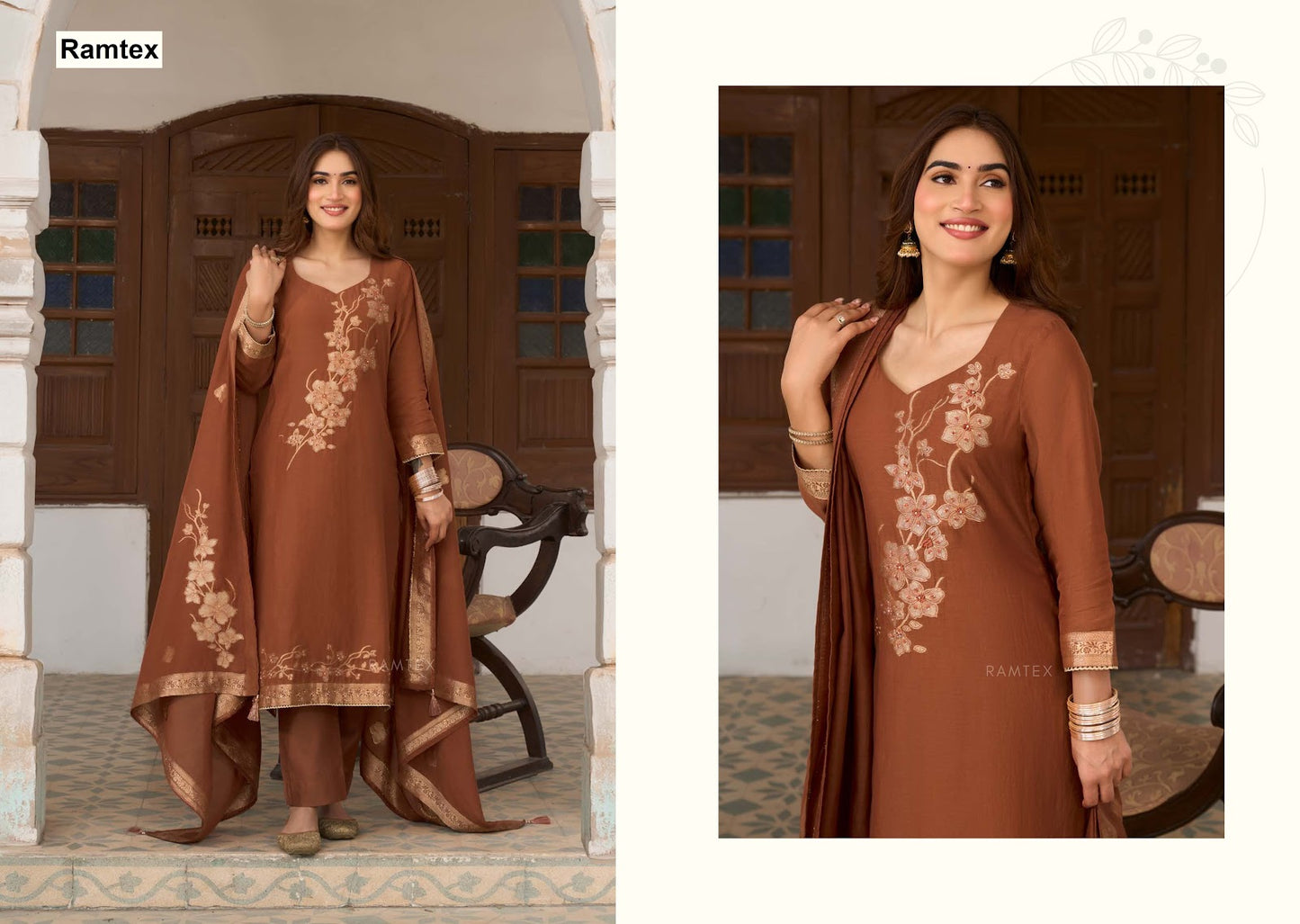 Mulmul Ramtex Mul Cotton Pant Style Suits Wholesale Rate