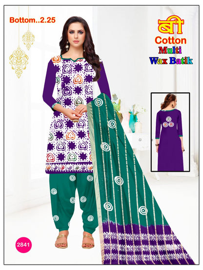 Multi Wax Batik 030126 Balajit Cotton Salwar Suits Exporter Ahmedabad