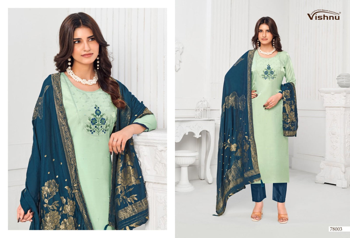 Mumkeen Vishnu Impex Modal Pant Style Suits Exporter India