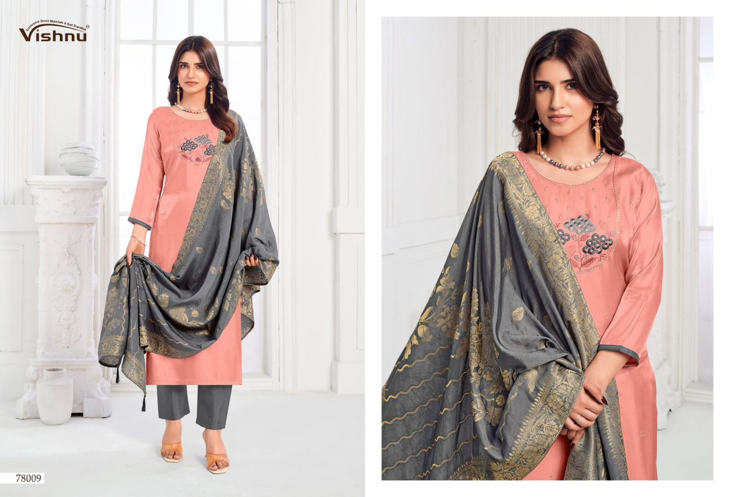Mumkeen Vishnu Impex Modal Pant Style Suits Exporter India