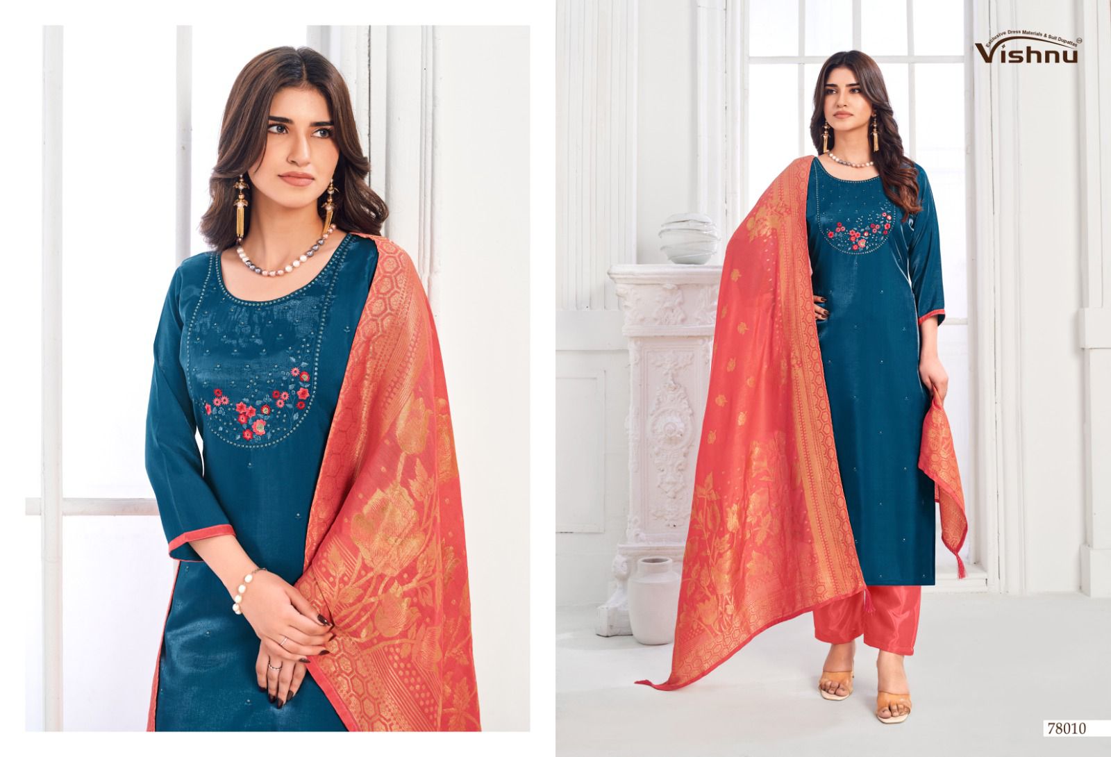 Mumkeen Vishnu Impex Modal Pant Style Suits Exporter India
