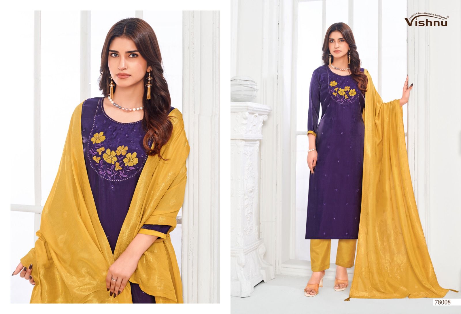 Mumkeen Vishnu Impex Modal Pant Style Suits Exporter India
