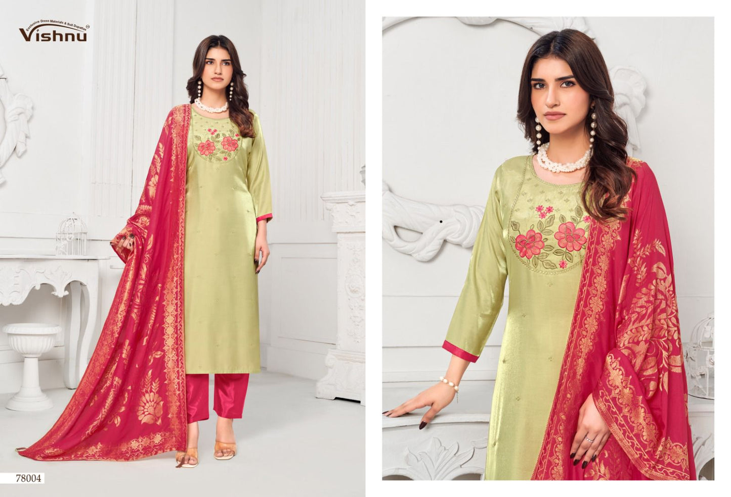 Mumkeen Vishnu Impex Modal Pant Style Suits Exporter India