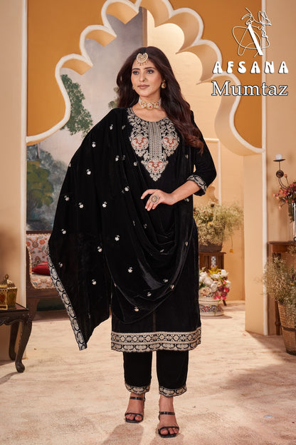 Mumtaz Afsana Readymade Velvet Suits Exporter India