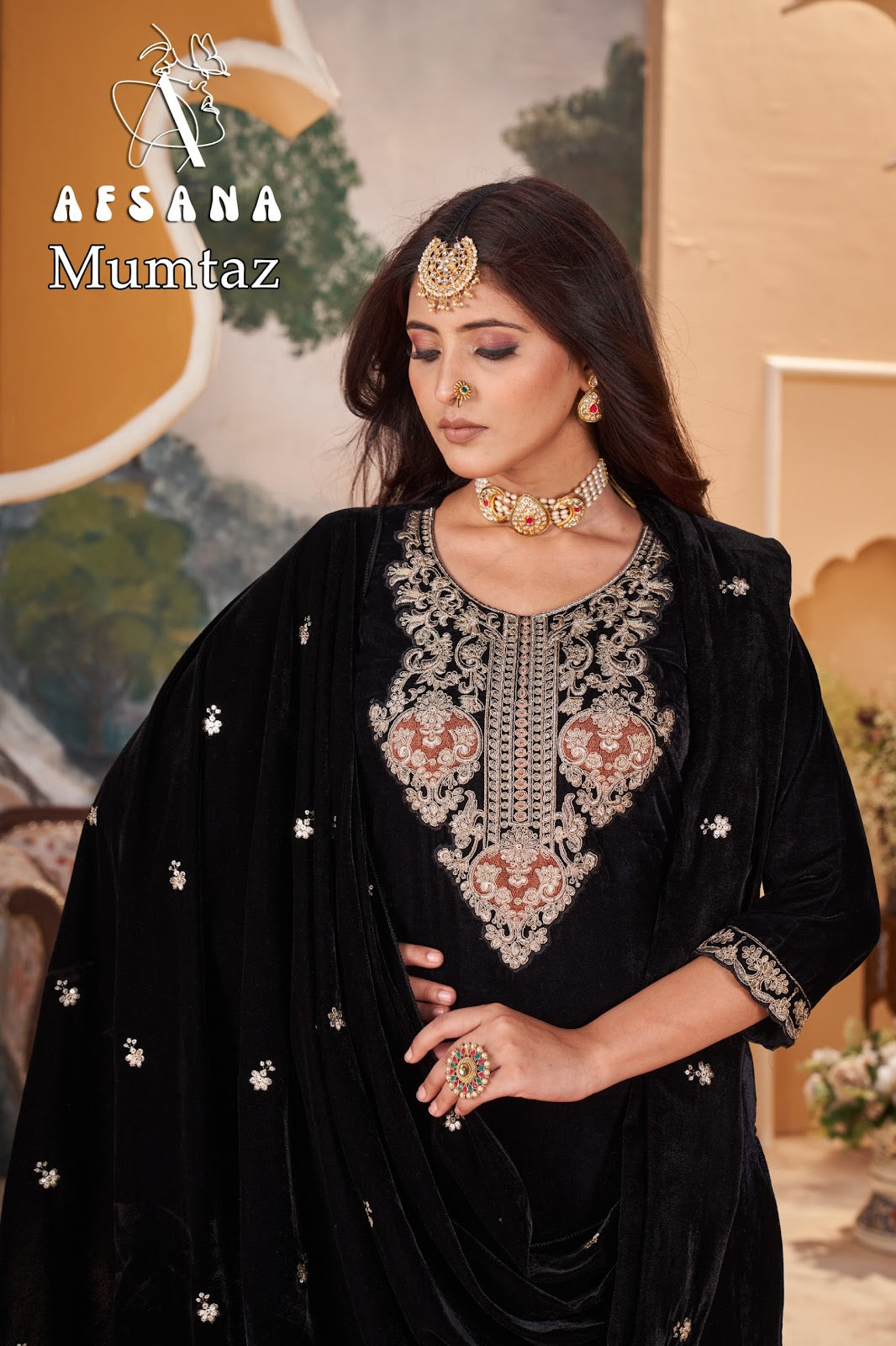 Mumtaz Afsana Readymade Velvet Suits Exporter India