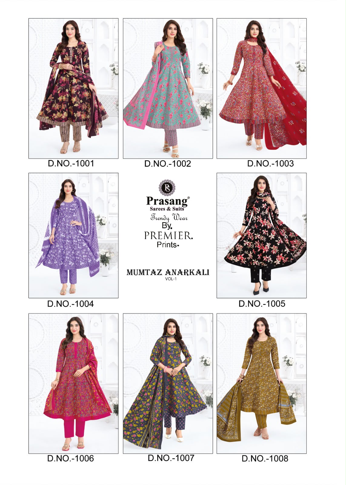 Mumtaz Anarkali Vol 1 Prasang Readymade Cotton Pant Suits Manufacturer