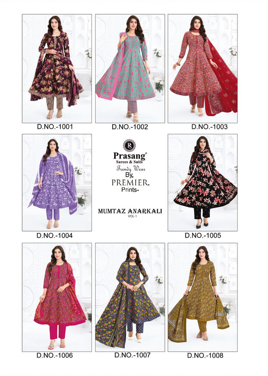 Mumtaz Anarkali Vol 1 Prasang Readymade Cotton Pant Suits Manufacturer