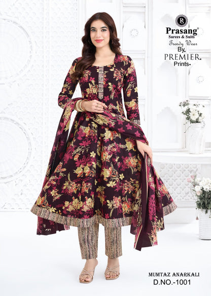 Mumtaz Anarkali Vol 1 Prasang Readymade Cotton Pant Suits Manufacturer