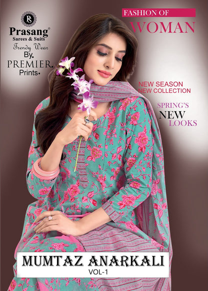Mumtaz Anarkali Vol 1 Prasang Readymade Cotton Pant Suits Manufacturer