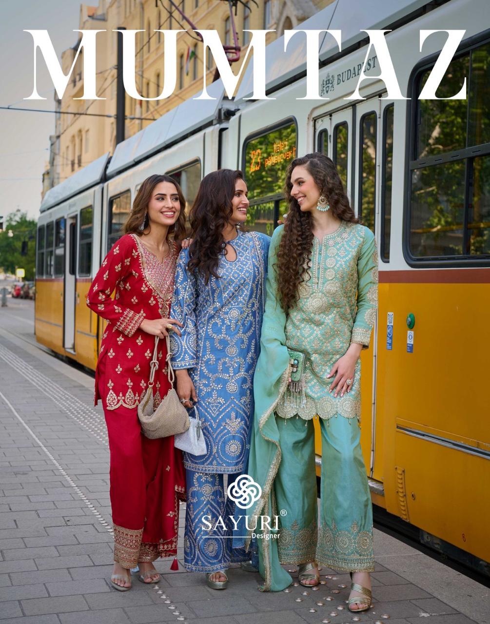 Mumtaz Sayuri Silk Readymade Suits Wholesale Rate