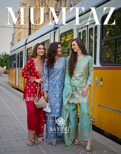 Mumtaz Sayuri Silk Readymade Suits Wholesale Rate