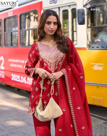 Mumtaz Sayuri Silk Readymade Suits Wholesale Rate