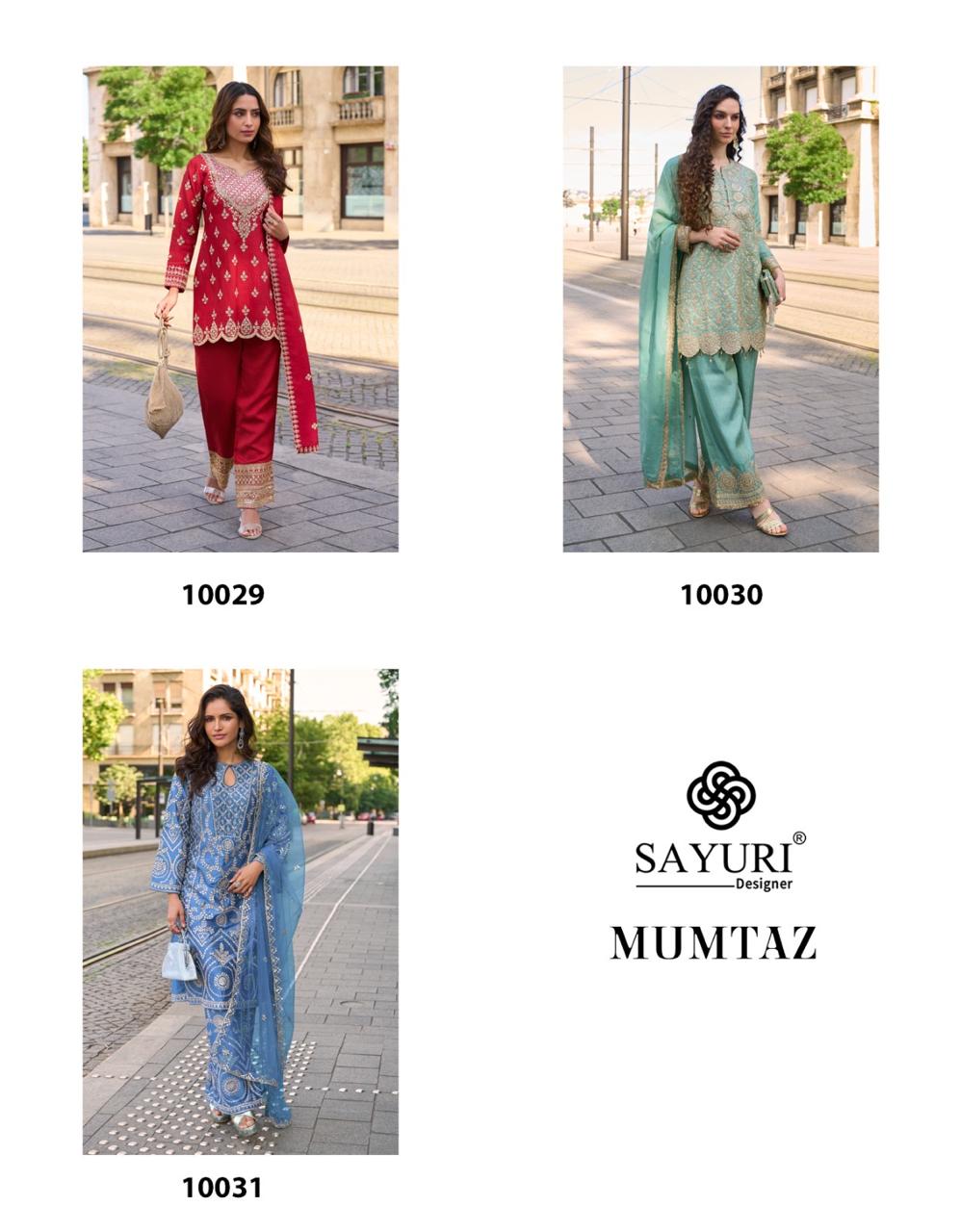 Mumtaz Sayuri Silk Readymade Suits Wholesale Rate