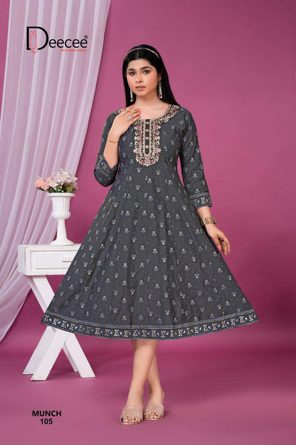 Munch Deecee Vatican Anarkali Kurtis Exporter Ahmedabad