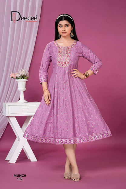 Munch Deecee Vatican Anarkali Kurtis Exporter Ahmedabad