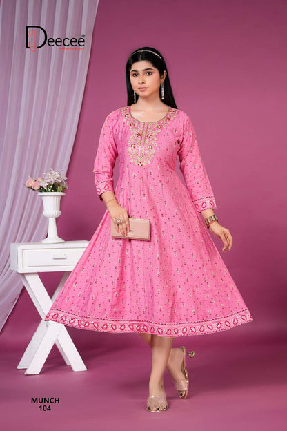 Munch Deecee Vatican Anarkali Kurtis Exporter Ahmedabad
