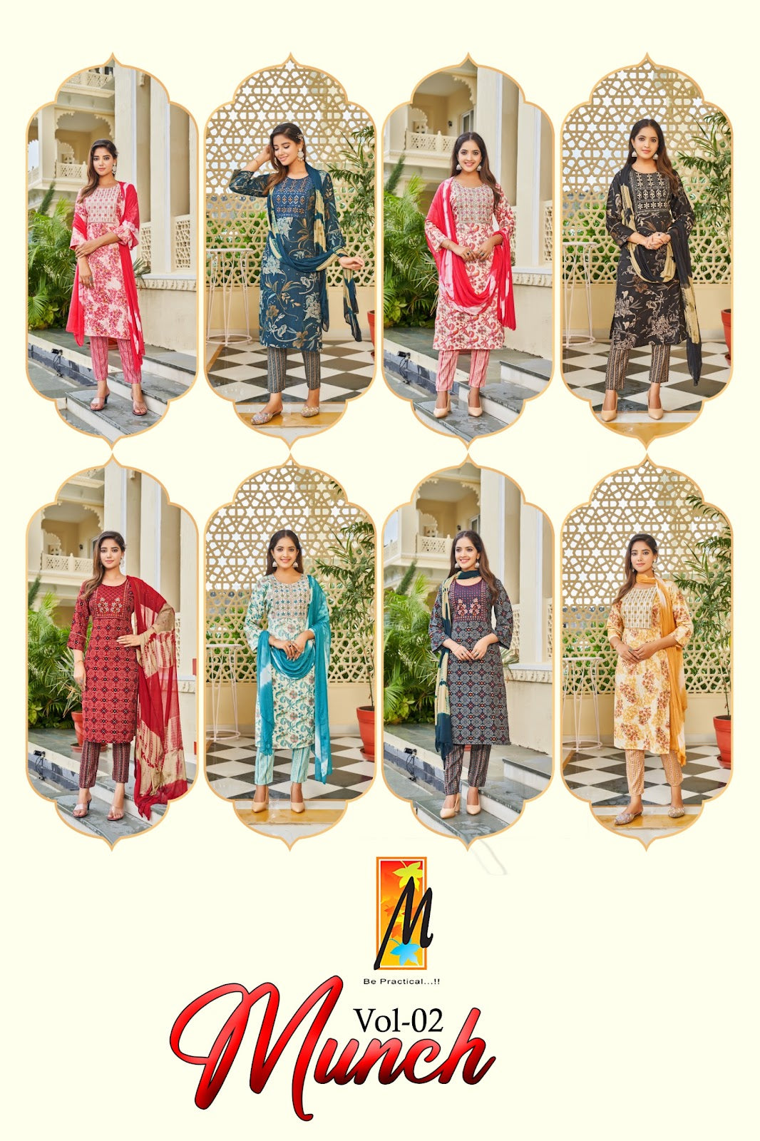 Munch Vol 2 Master Capsule Readymade Pant Style Suits Exporter Ahmedabad