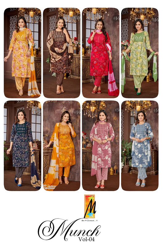 Munch Vol 4 Master Capsule Readymade Pant Style Suits Manufacturer Gujarat