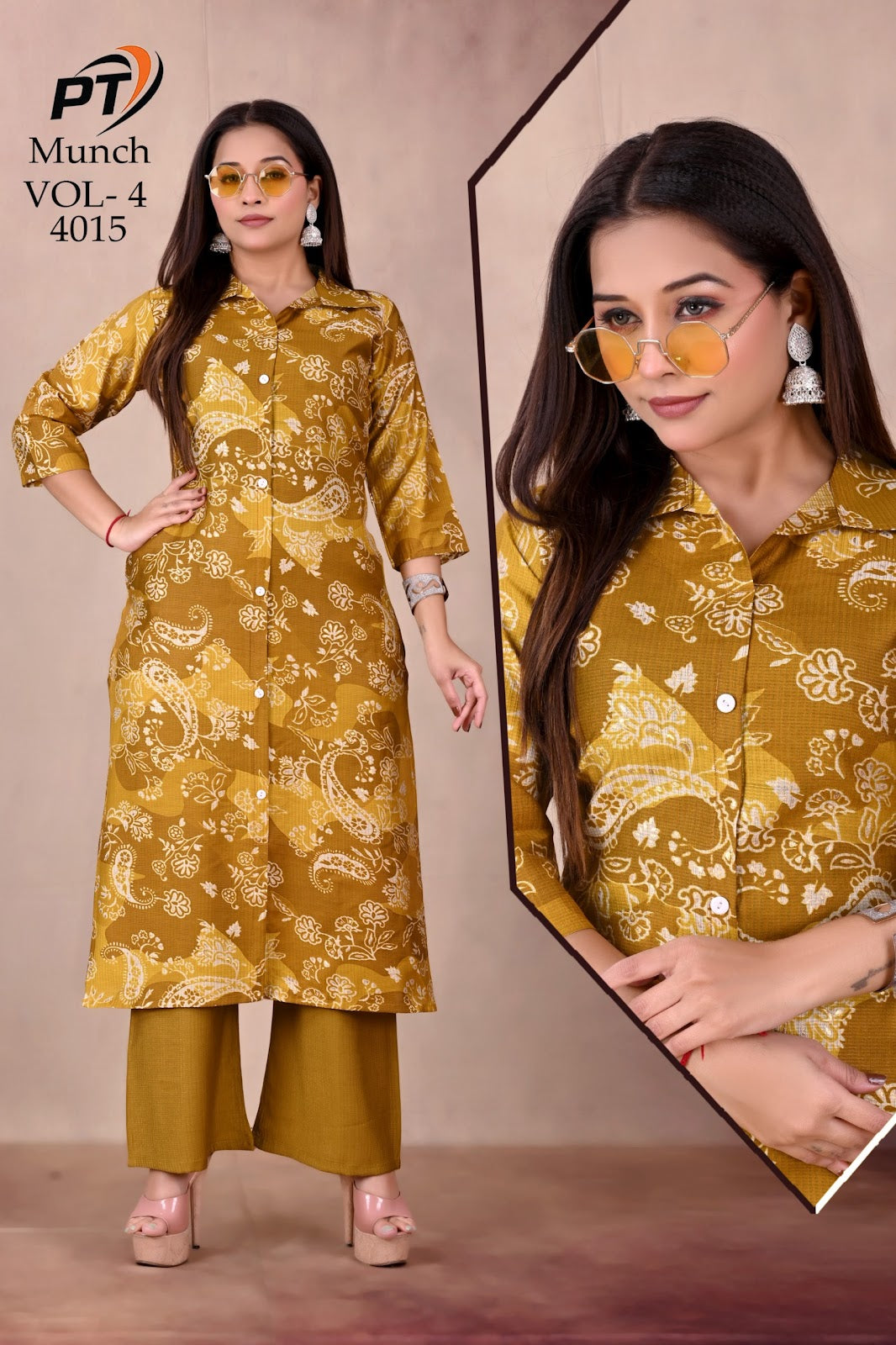 Munch Vol 4 Pt Barlin Kurti Pant Set Supplier Ahmedabad